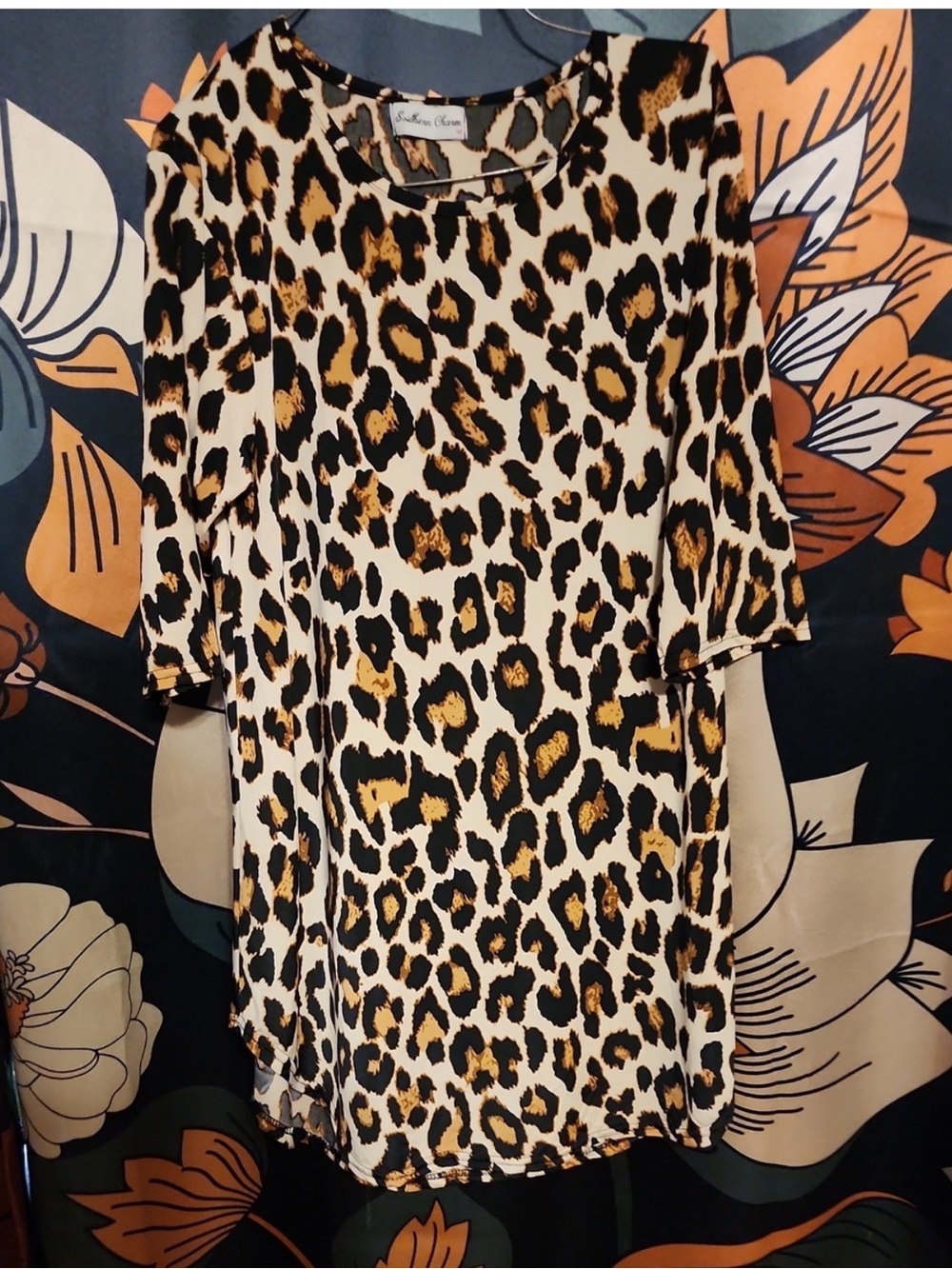 Animal Print Tunic Top - Leopard Print